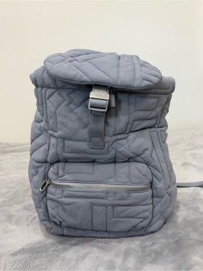 Kenzo Quilted Light Gray Backpack
